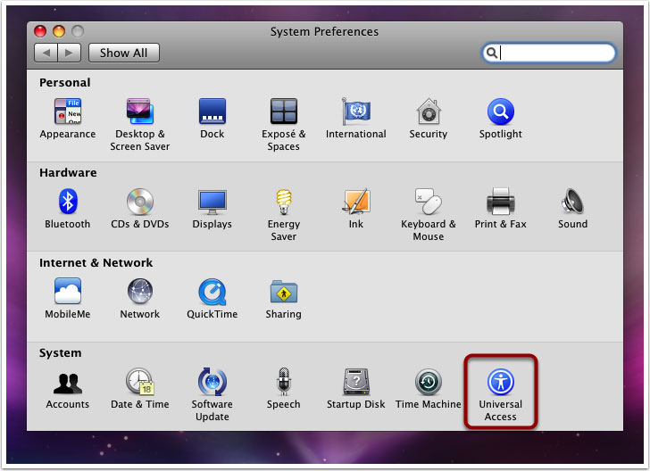 Steps for Mac OS X 10.5 Leopard