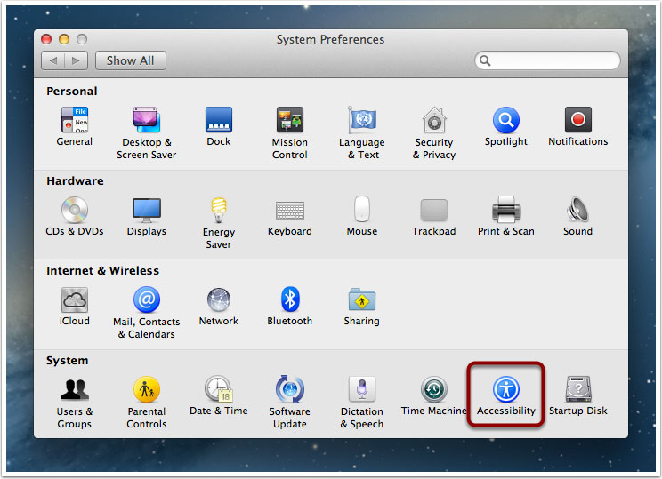 Steps for Mac OS X 10.8 Mountain Lion